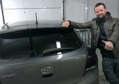 Тонировка стекол и задней оптики автомобиля KIA CEED — февраль 2013