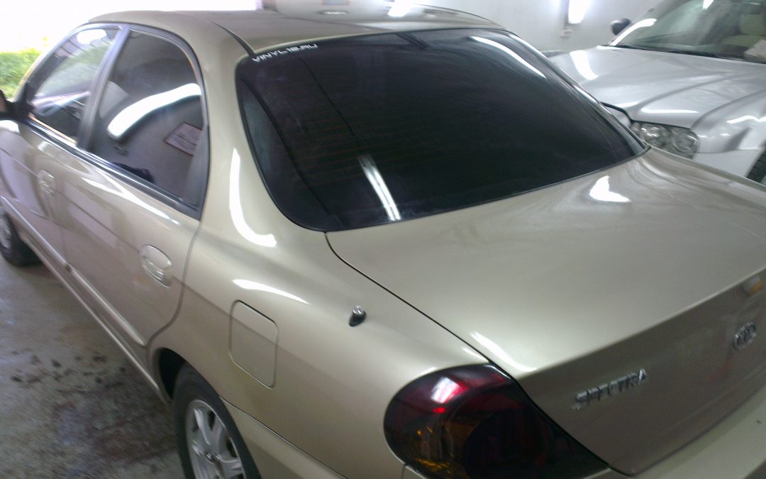 KiA Spectra — тонировка стекол автомобиля, июнь 2013