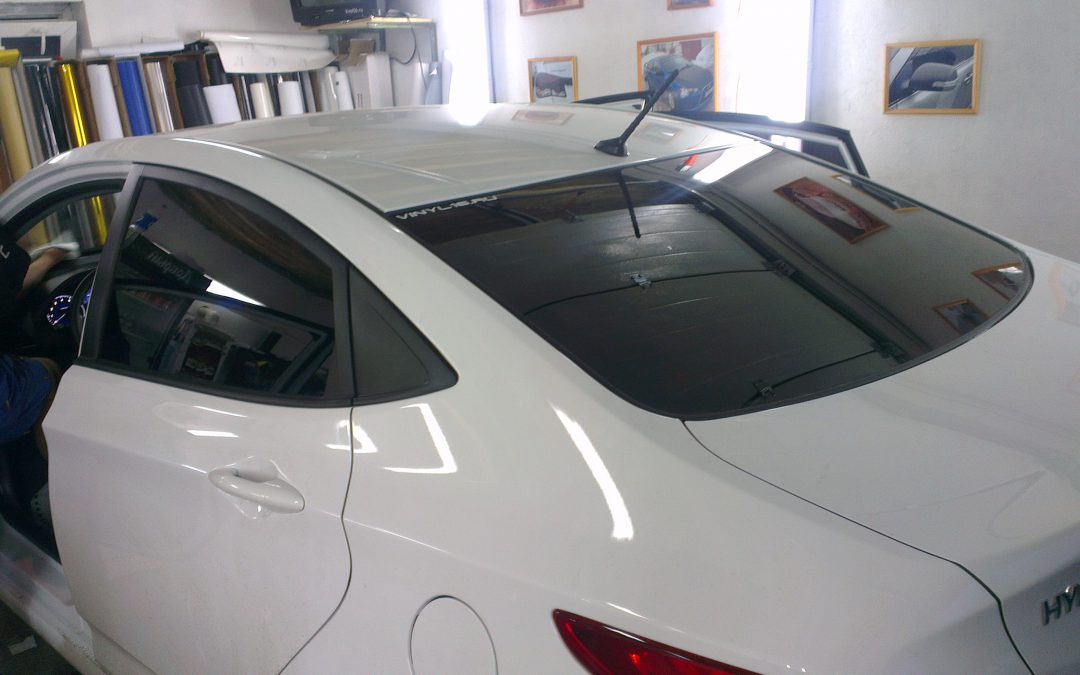 Hyundai Solaris — тонировка стекол авто, июль 2013