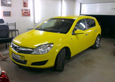 Opel Astra H —  перетяжка автомобиля для такси — август 2013