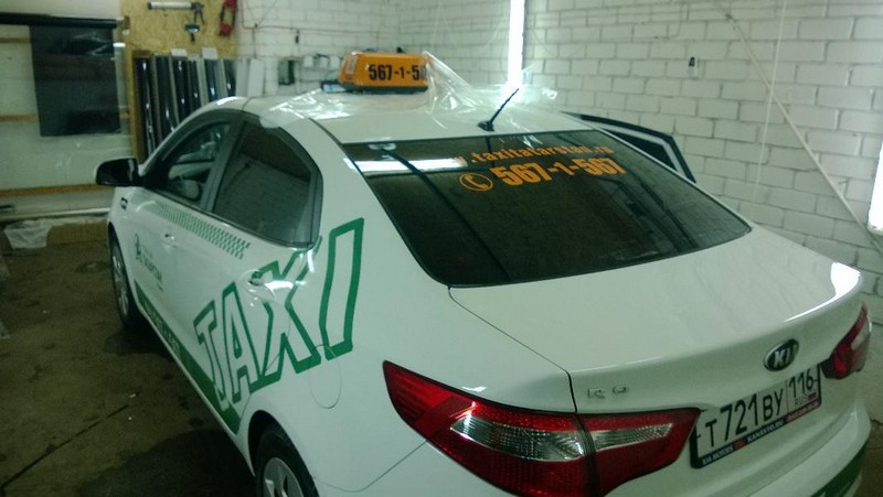 Kia Rio — тонировка автомобиля в Казани — ноябрь 2013