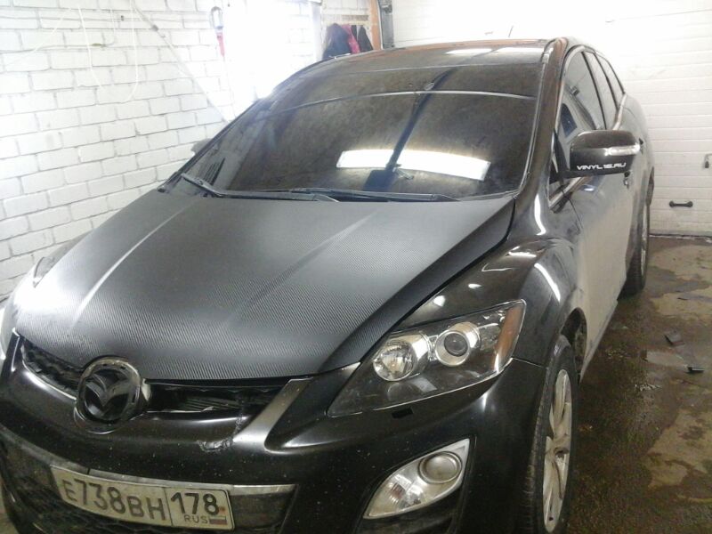 Mazda CX-7 — тонировка автомобиля в Казани — январь 2014