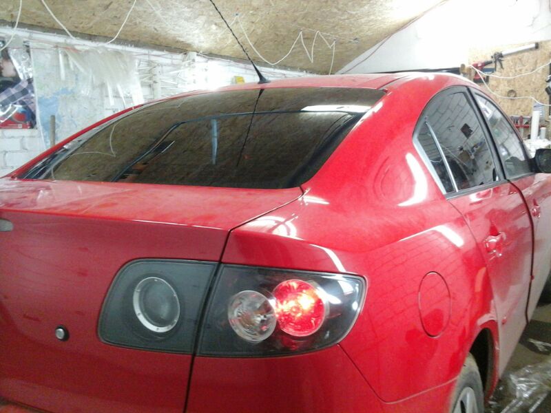 Mazda 3 — тонировка стекол — апрель 2014