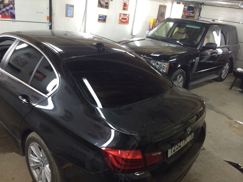 Тонировка автомобиля BMW 5 серии — июнь 2014