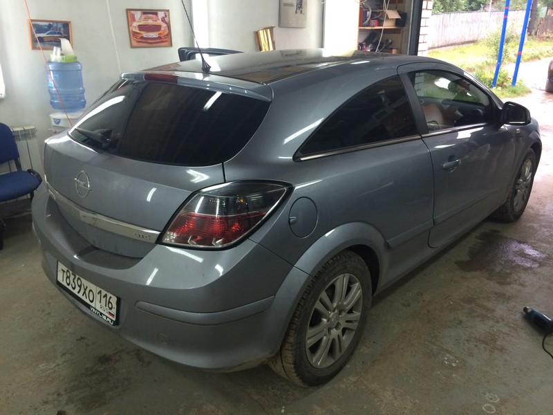 Opel Astra — тонирование автомобиля — июль 2014