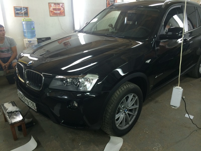 BMW X3 — бронирование кузова автомобиля — август 2014