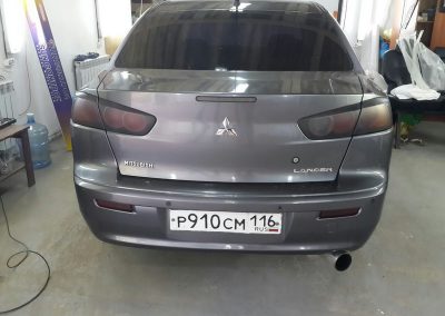 Тонировка фар Mitsubishi Lancer и Mazda 3, август 2014