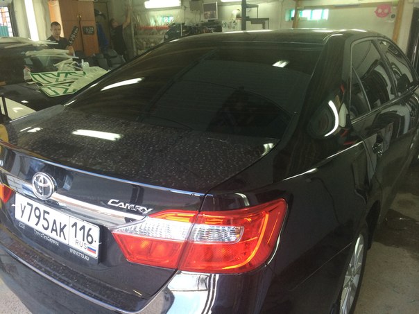 Тонировка автомобиля Toyota Camry — август 2014