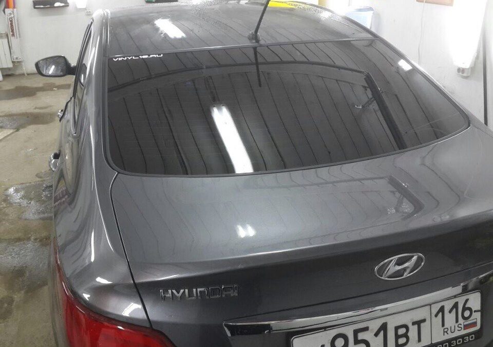 Hyundai Solaris — тонирование автомобиля