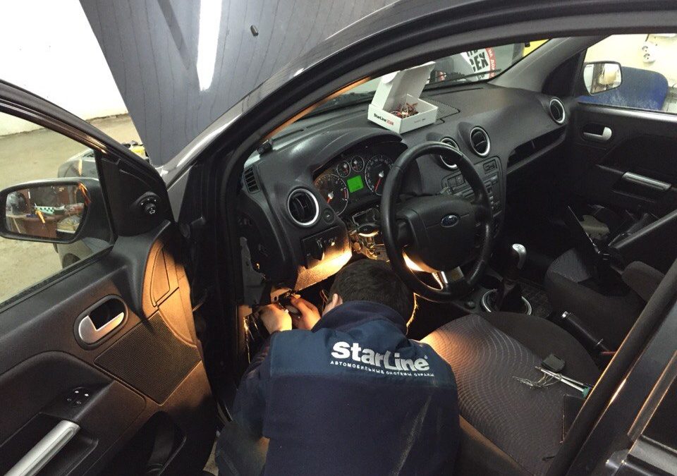 Установка сигнализации с автозапуском Starline A91 на Ford Fusion
