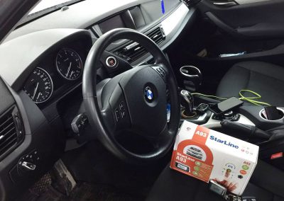 Установка сигнализации с автозапуском StarLine A93 — BMW X1