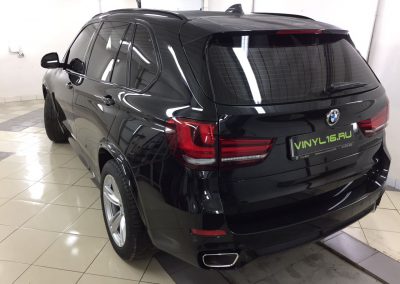 Бронирование кузова BMW X5M  защитной полиуретановой плёнкой Hexis Bodyfence