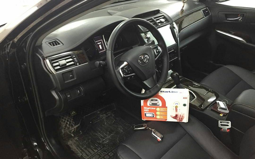 Установка сигнализации Starline A93 GSM/GPS на автомобиль Toyota Camry