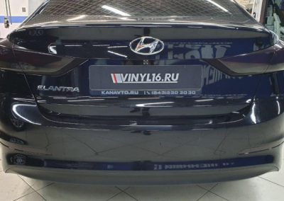Тонировка фонарей Hyundai Elantra плёнкой ORACAL 8300 — 2 в 1: стильный и эффектный внешний вид + защита от скол и царапин