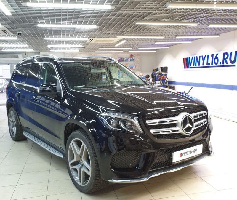 Mercedes GLS 350D — бронирование полиуретановой плёнкой премиум класса Hogo Maku