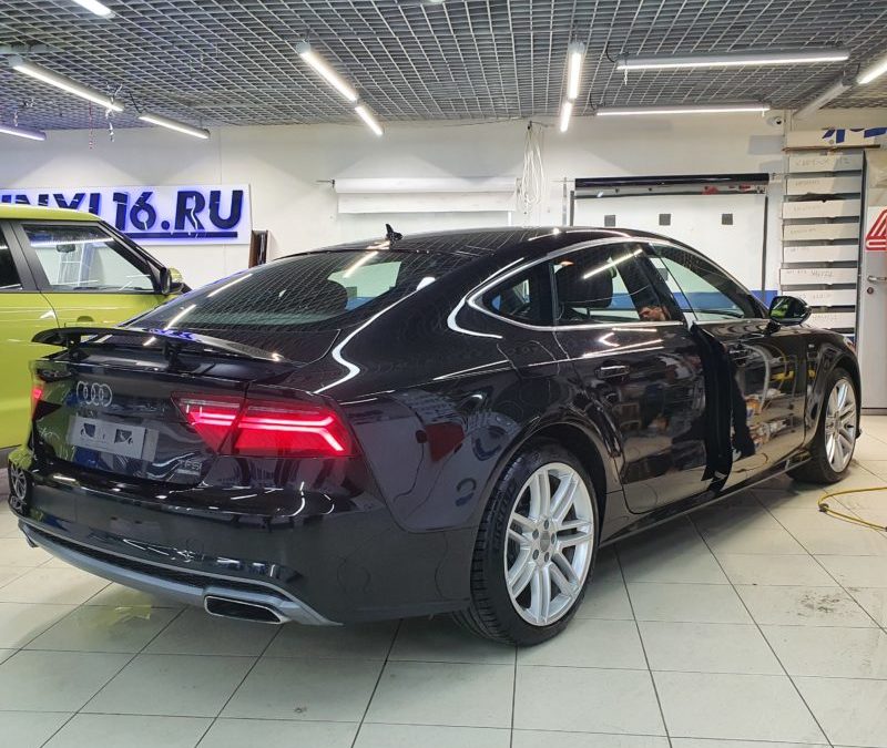 Audi A7 — выполнили растонировку и антихром автомобиля