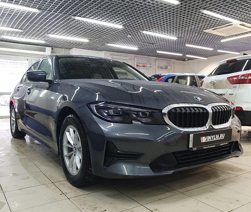 Новая BMW 3 серии — бронирование кузова полиуретановой пленкой и тонировка стекол Llumar