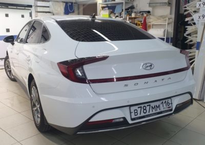 Автомобиль Hyundai Sonata — затонировали стекла пленкой Global