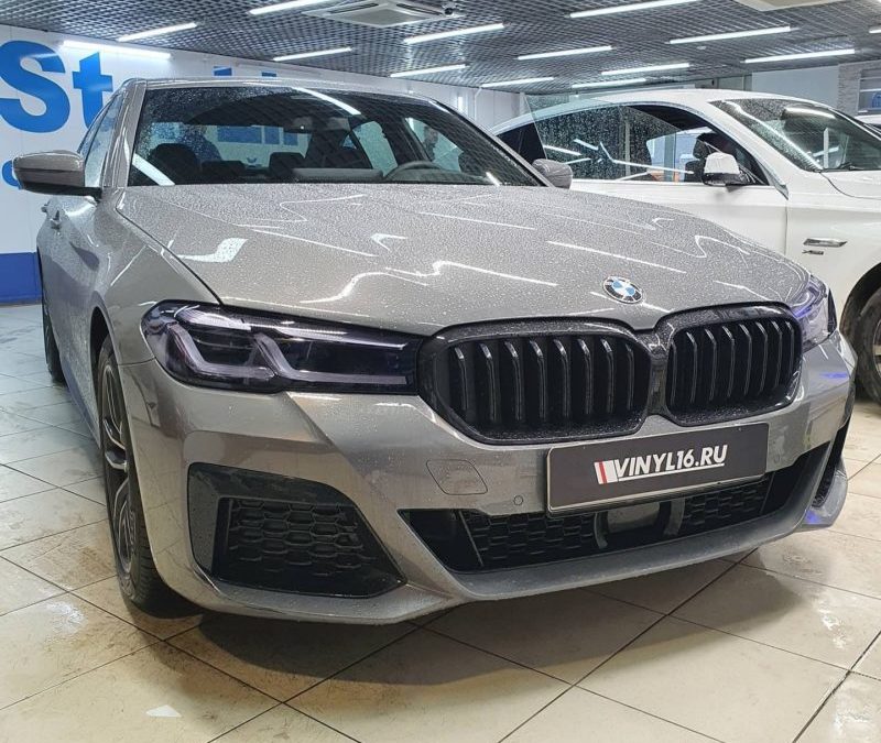 Бронирование кузова новой BMW 5 серии полиуретановой пленкой