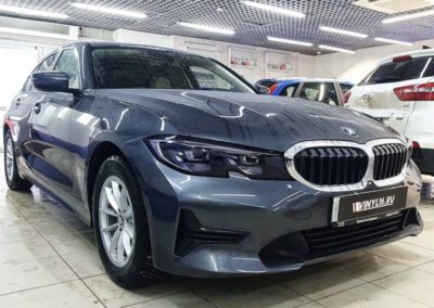 Бронирование кузова и фар полиуретановой пленкой BMW 3 серии G20