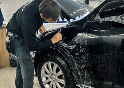 Сделали комплексное бронирование Mazda CX-5, защитили зоны риска прозрачной полиуретановой плёнкой