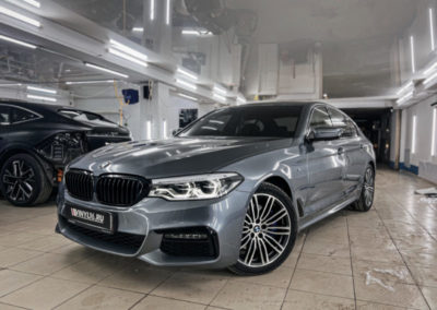 Тонировка стекол автомобиля BMW 520d пленками Llumar и Ultravision