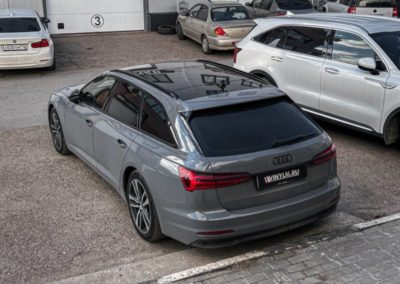 Оклеили кузов Audi A6 виниловой плёнкой цвета Nardo Grey