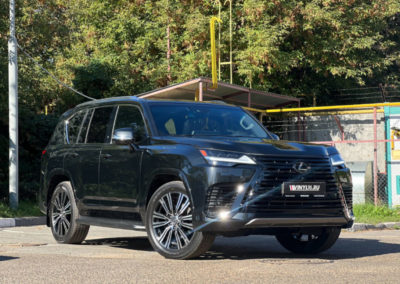 Lexus LX600 — бронирование кузова, бронирование лобового, покраска хромированных решеток, тонировка стекол