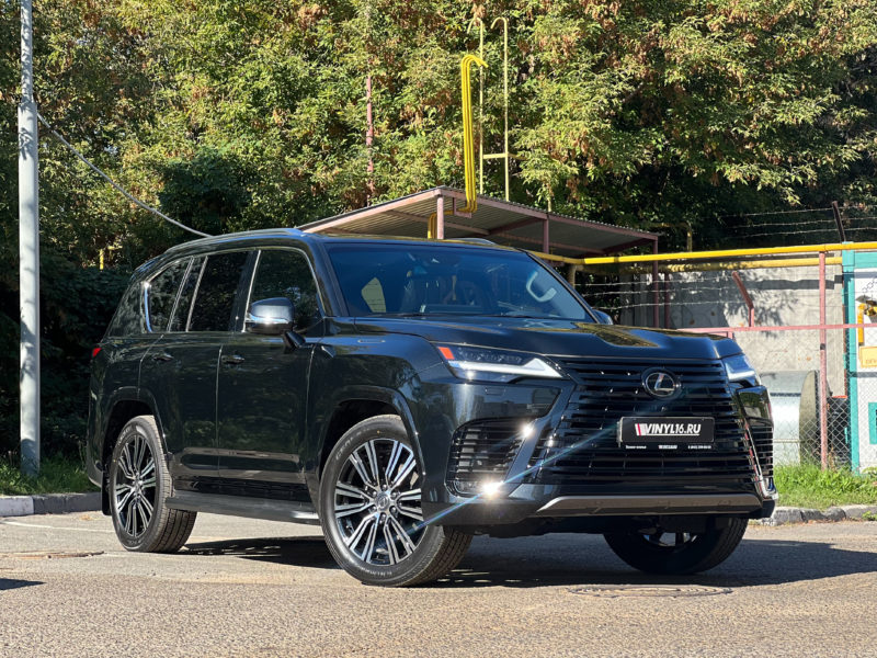 Lexus LX600 — бронирование кузова, бронирование лобового, покраска хромированных решеток, тонировка стекол