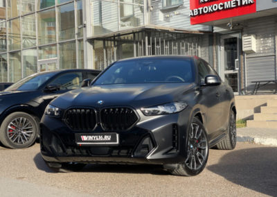 BMW X6 — бронирование кузова пленкой с эффектом сатина