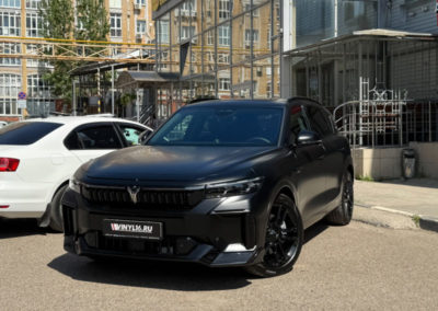 Бронирование кузова автомобиля Voyah Free сатиновой полиуретановой плёнкой