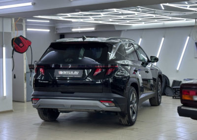 Комплексное бронирование кузова Hyundai Tucson — капот, крылья, фары, крышки зеркала, зону под ручками и  часть крыши