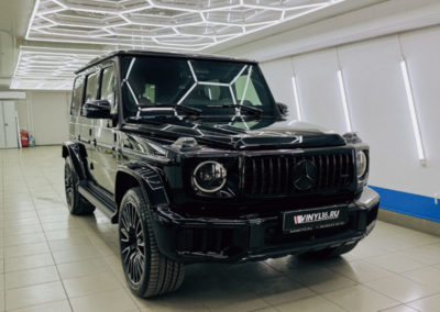 Комплексное бронирование кузова нового Mercedes-Benz G-class полиуретановой пленкой