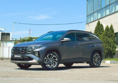 Hyundai Tucson — оклейка кузова матовой полиуретановой плёнкой