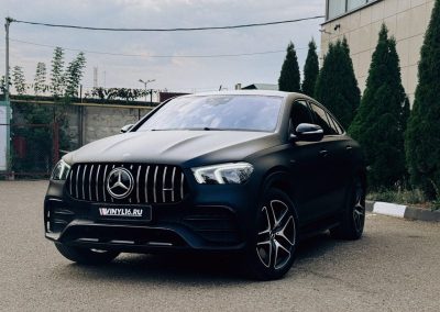 Mercedes GLE 53 — оклейка цветной полиуретановой пленкой