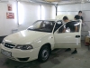 Фотография работы: Chevrolet Cruze, Lacetti, Aveo и Daewoo Nexia - оклейка автомобилей для такси в белый цвет - сентябрь 2013
