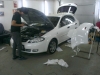 Фотография работы: Chevrolet Lacetti, Hyundai Accent - оклейка авто для такси, сентябрь 2013