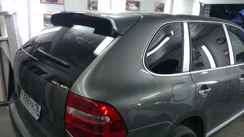 Фотография работы: Тонировка автомобиля Porsche Cayenne, июнь 2013