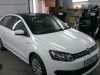 Фотография работы: Volkswagen Polo - оклейка автомобиля белой пленкой для такси - май 2013
